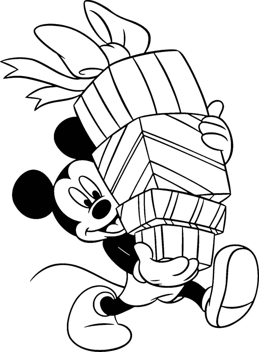 Mickey Mouse Christmas Coloring Pages - Best Coloring Pages For Kids