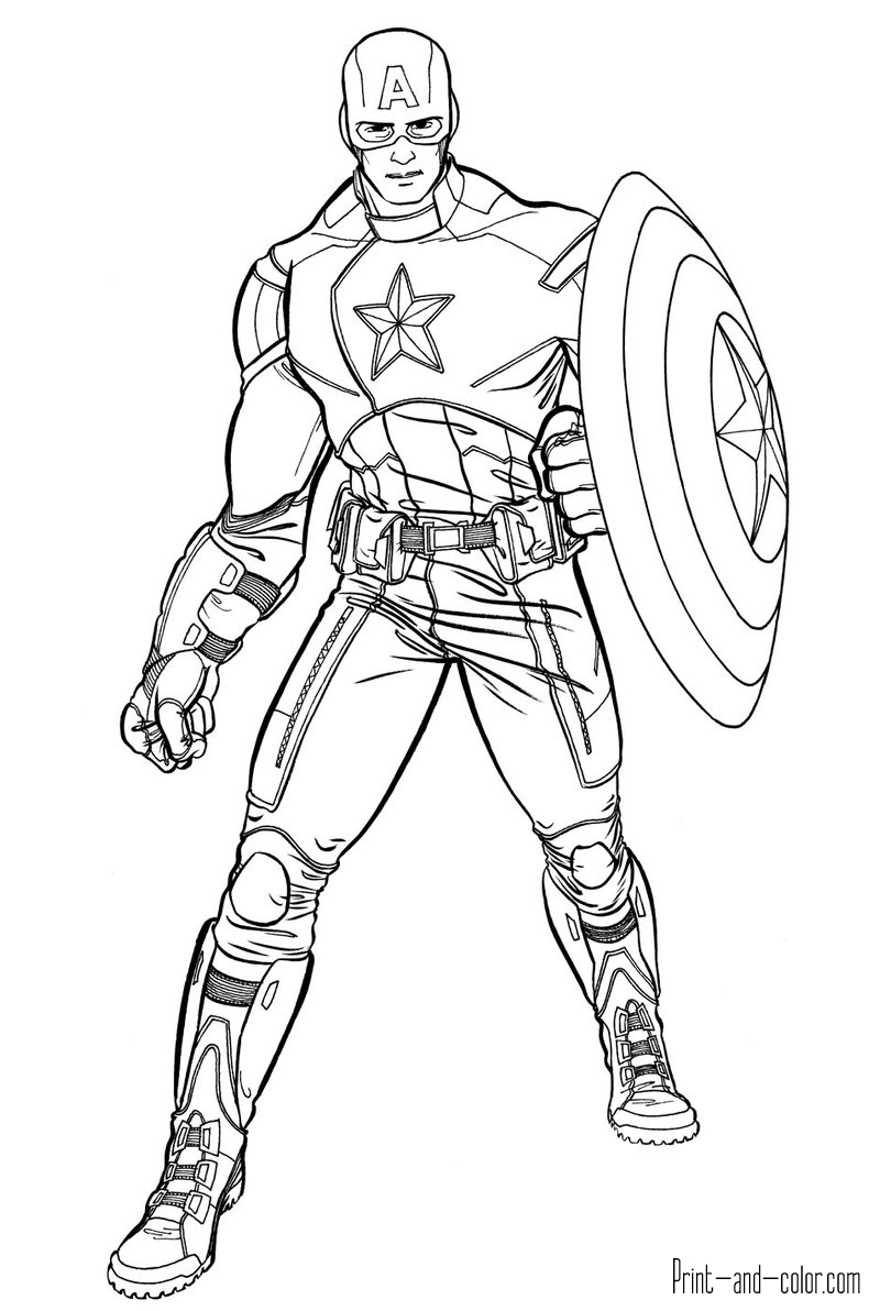 Avengers coloring pages | Print and Color.com