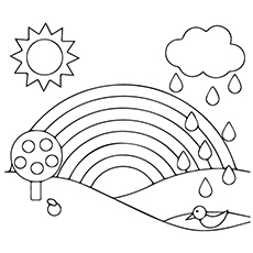 Rainbow Coloring Pages | Rainbow Coloring