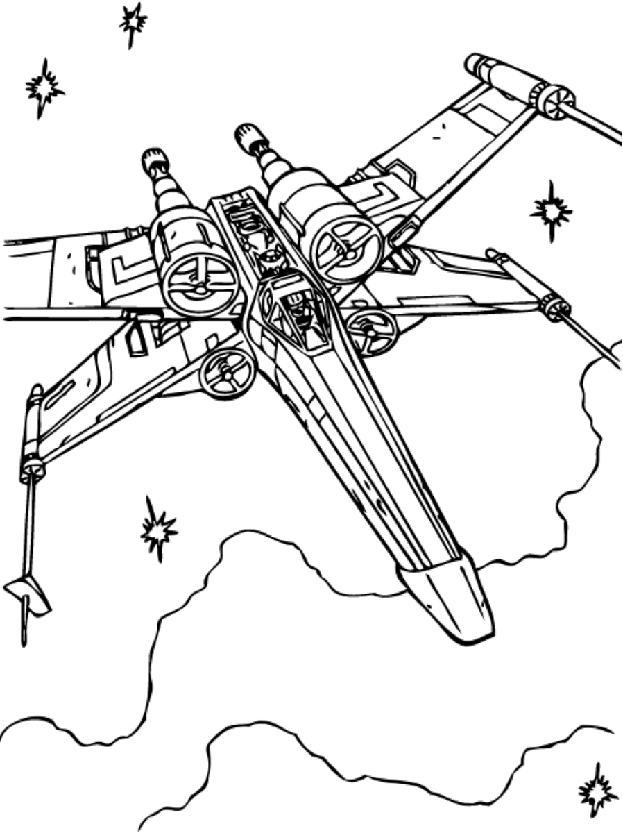 Printable X Wing Coloring Page - 121+ File SVG PNG DXF EPS Free