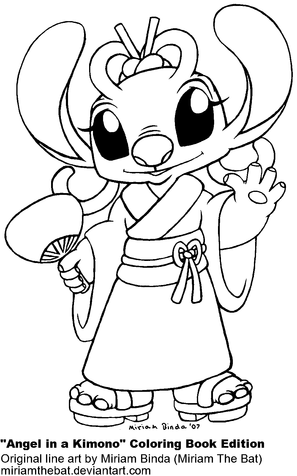 Angel And Stitch Coloring Pages Coloring Pages