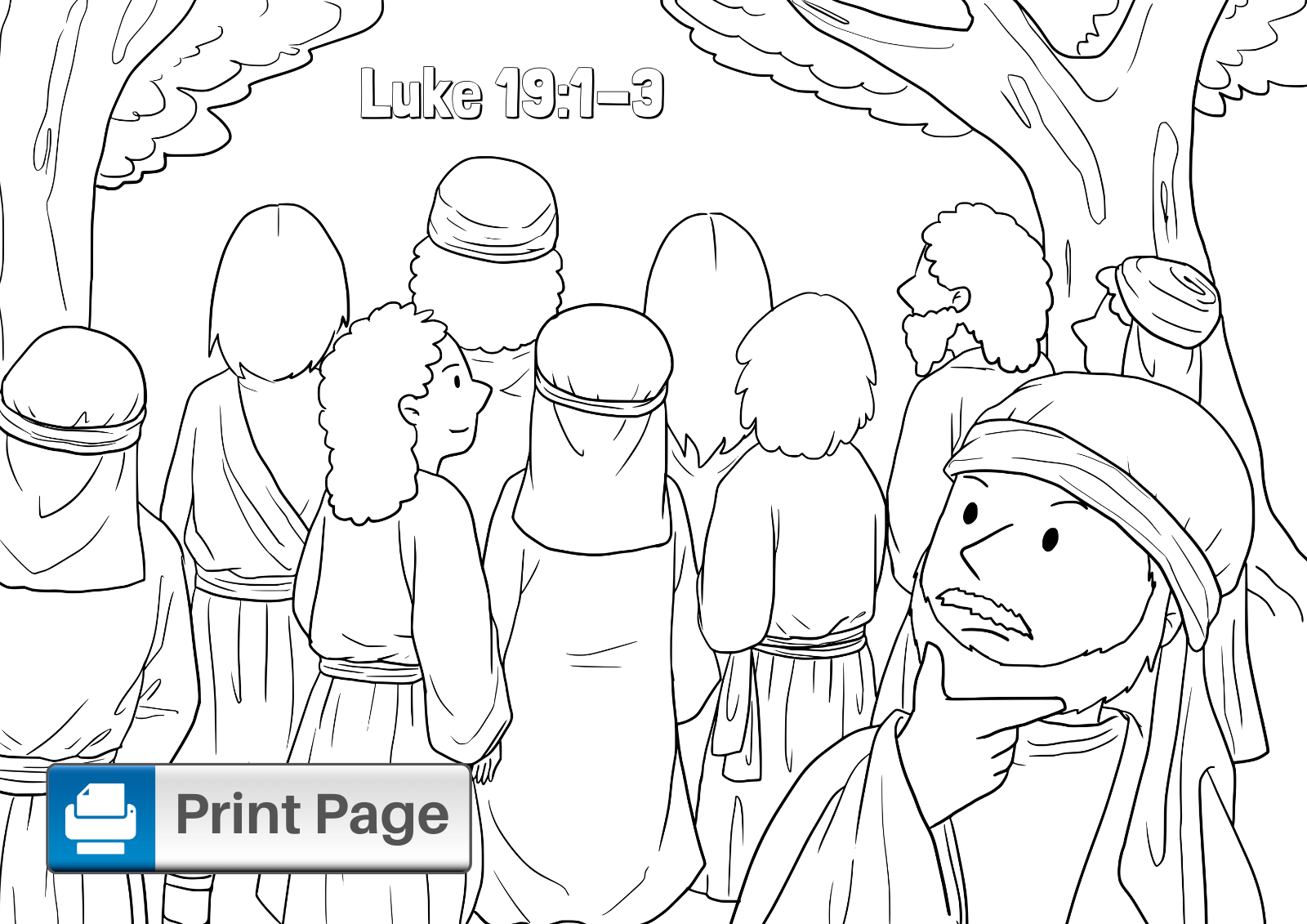 Free Printable Zacchaeus Coloring Pages for Kids – ConnectUS