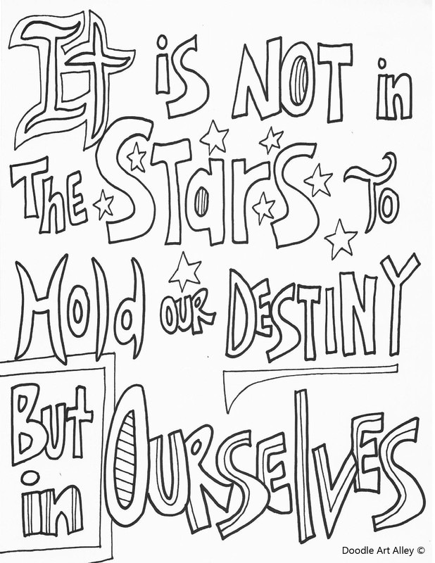 Doodle Quote Coloring Pages - Free Coloring Page