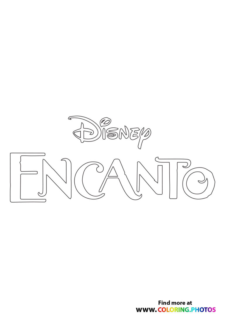 Disney Encanto logo - Coloring Pages for kids