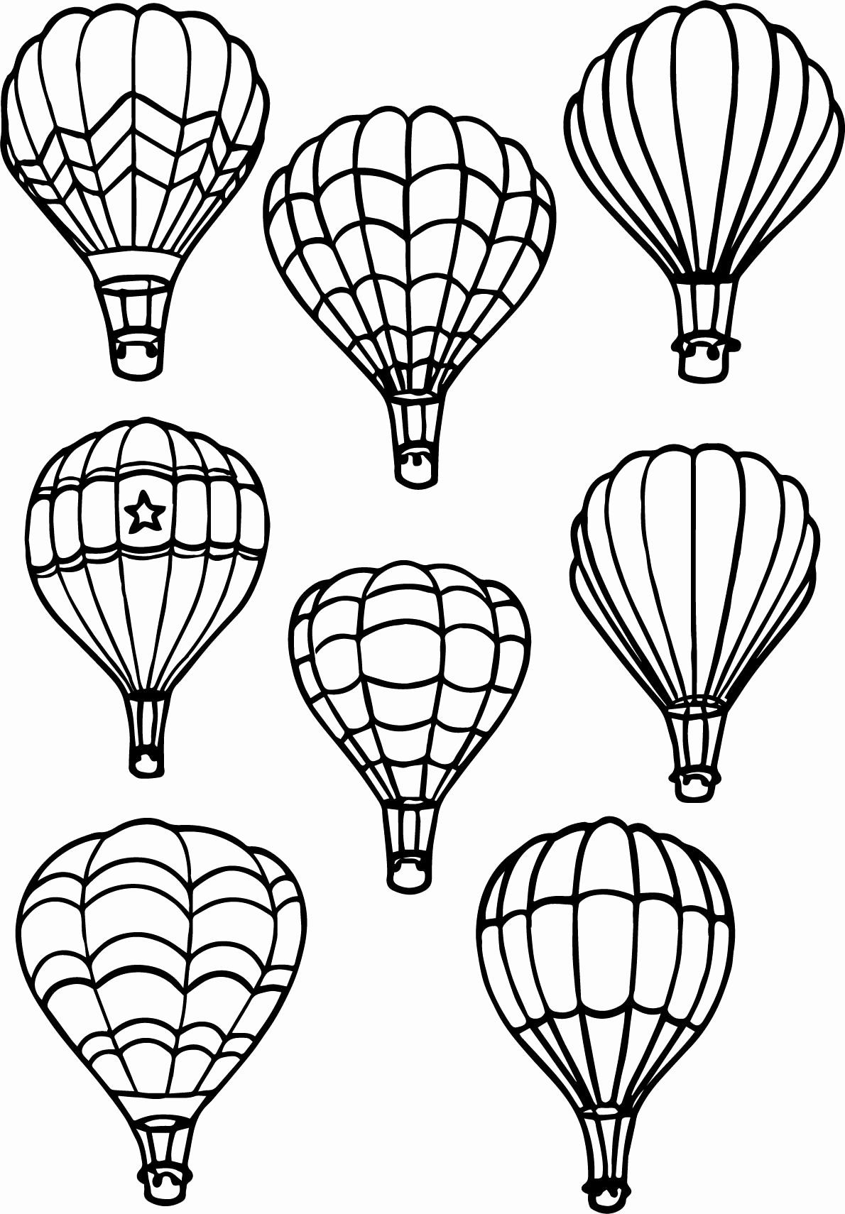 Hot Air Balloon Coloring Page Fresh All Air Balloon Coloring Page | Hot