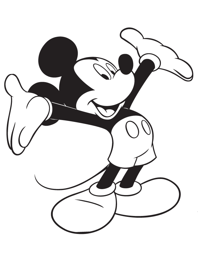 Free Coloring Pages For Mickey Mouse - Coloring Home