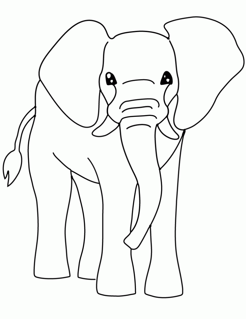 coloring page elephant Elephant coloring pages baby