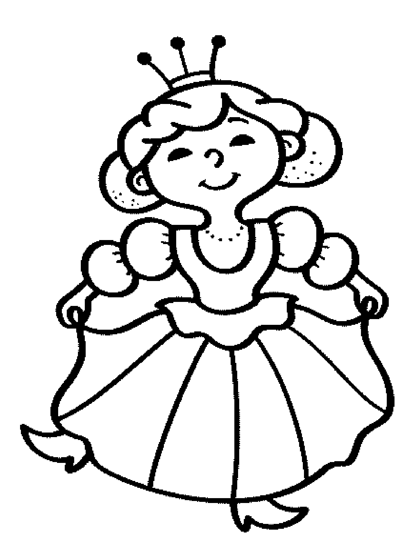 Drawing Queen #106320 (Characters) – Printable coloring pages