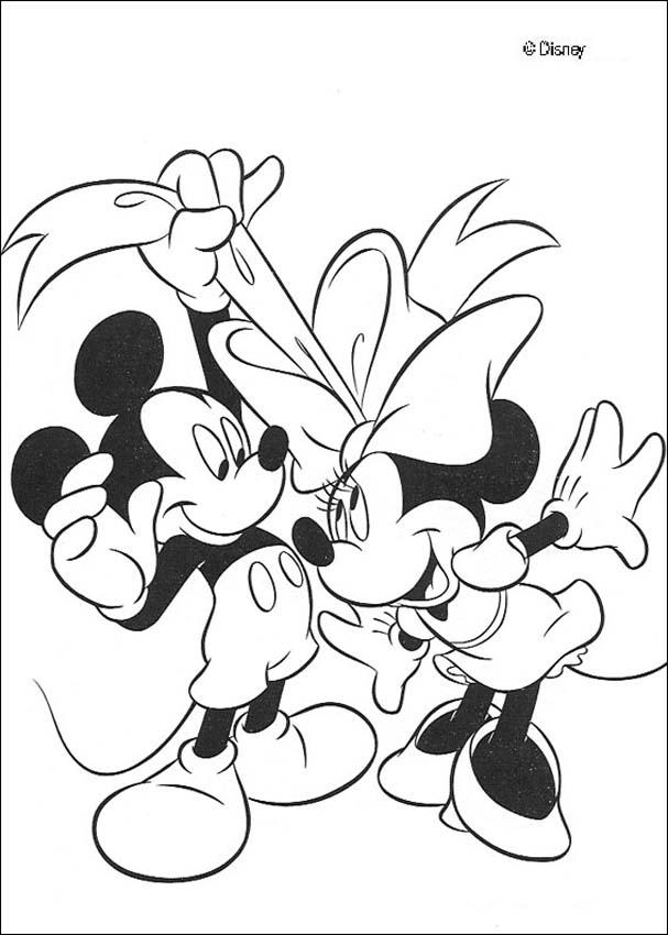 mickey mouse minnie mouse coloring page Mickey mouse coloring clubhouse pages minnie disney printable sheets print book clipart cartoons kids junior cartoon popular coloringhome getdrawings library