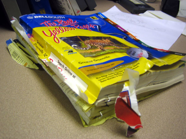 are phone books recyclable Upcycling the phone book.