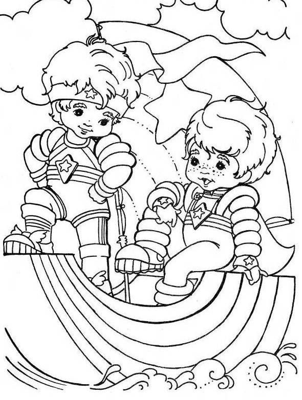 Rainbow Brite Was Playing With The Familiar Friends Coloring Page For