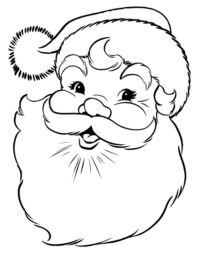 coloring page of santa Santa claus free coloring pages
