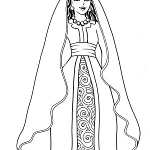 Queen Esther Became Kings Lovely Queen Coloring Page : Kids Play Color