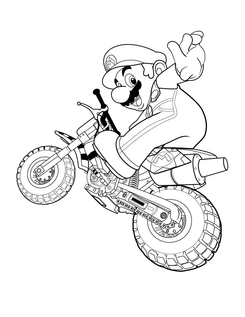 Free Printable Coloring Pages - Cool Coloring Pages: Super Mario