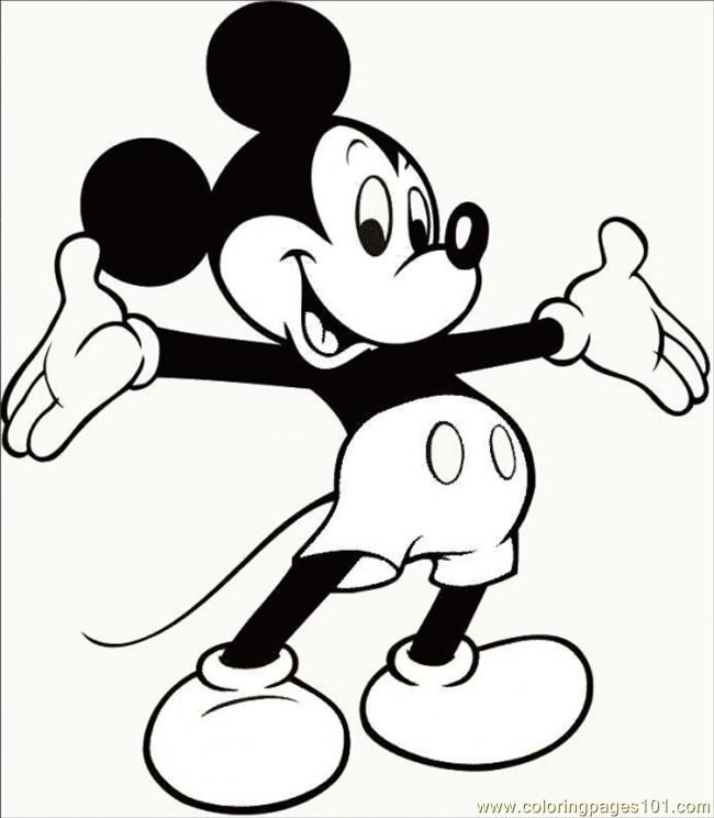 Free Coloring Pages For Mickey Mouse - Coloring Home