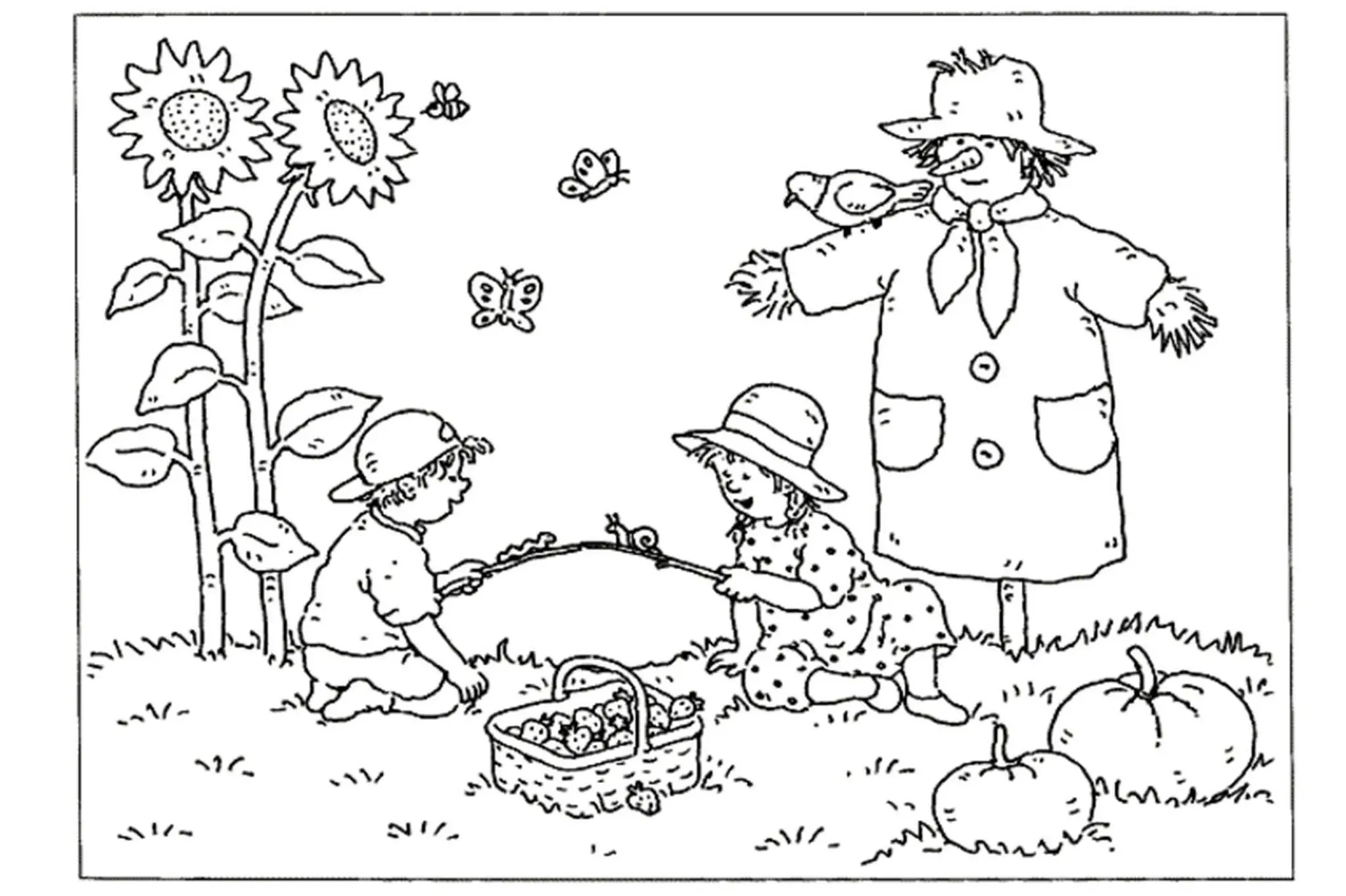 Print & Download - Fall Coloring Pages & Benefit of Coloring for Kids
