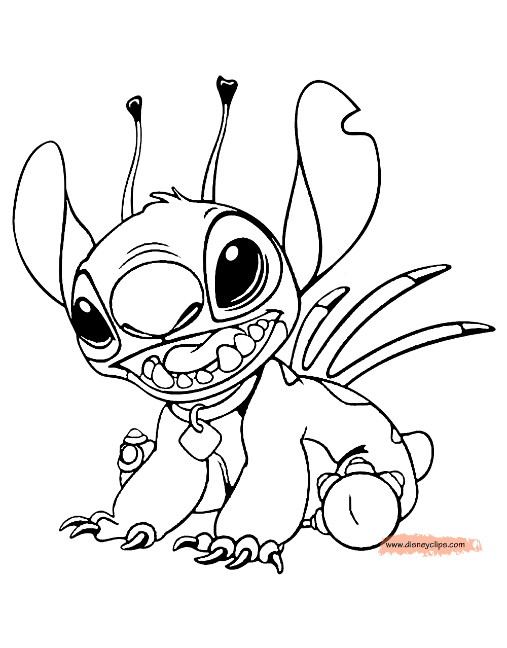 Baby Stitch Pages Coloring Pages